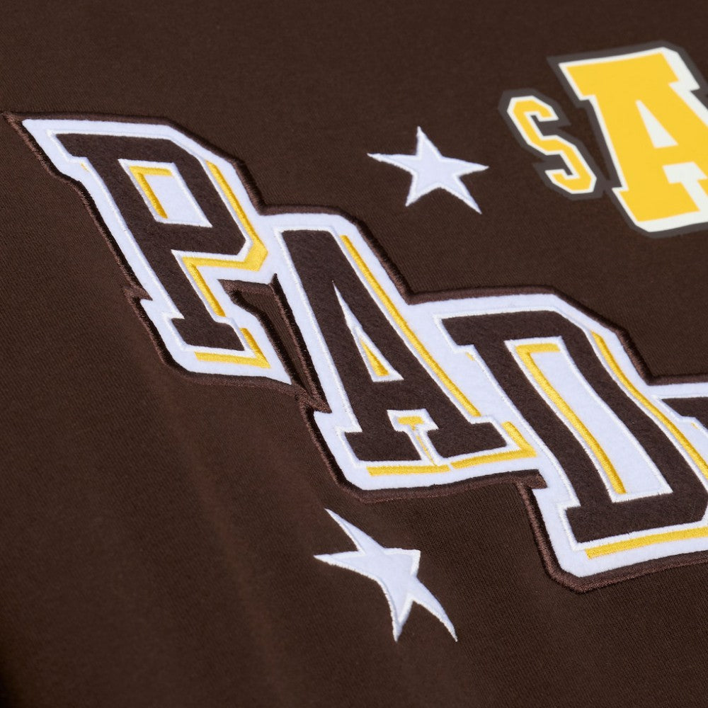 San Diego Padres Mitchell & Ness Women's Pep Rally Sweatshirt On Sale