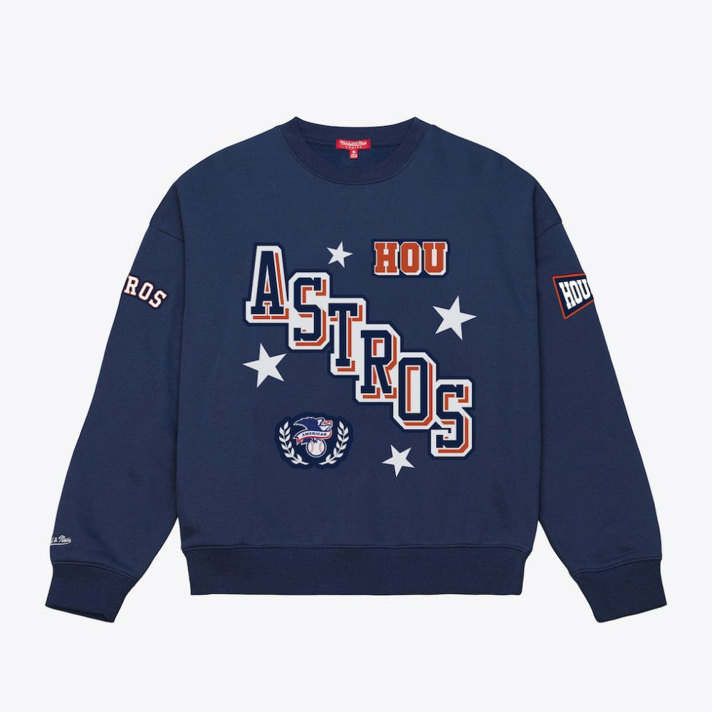 Houston Astros Mitchell & Ness Women's Pep Rally Sweatshirt Clearance