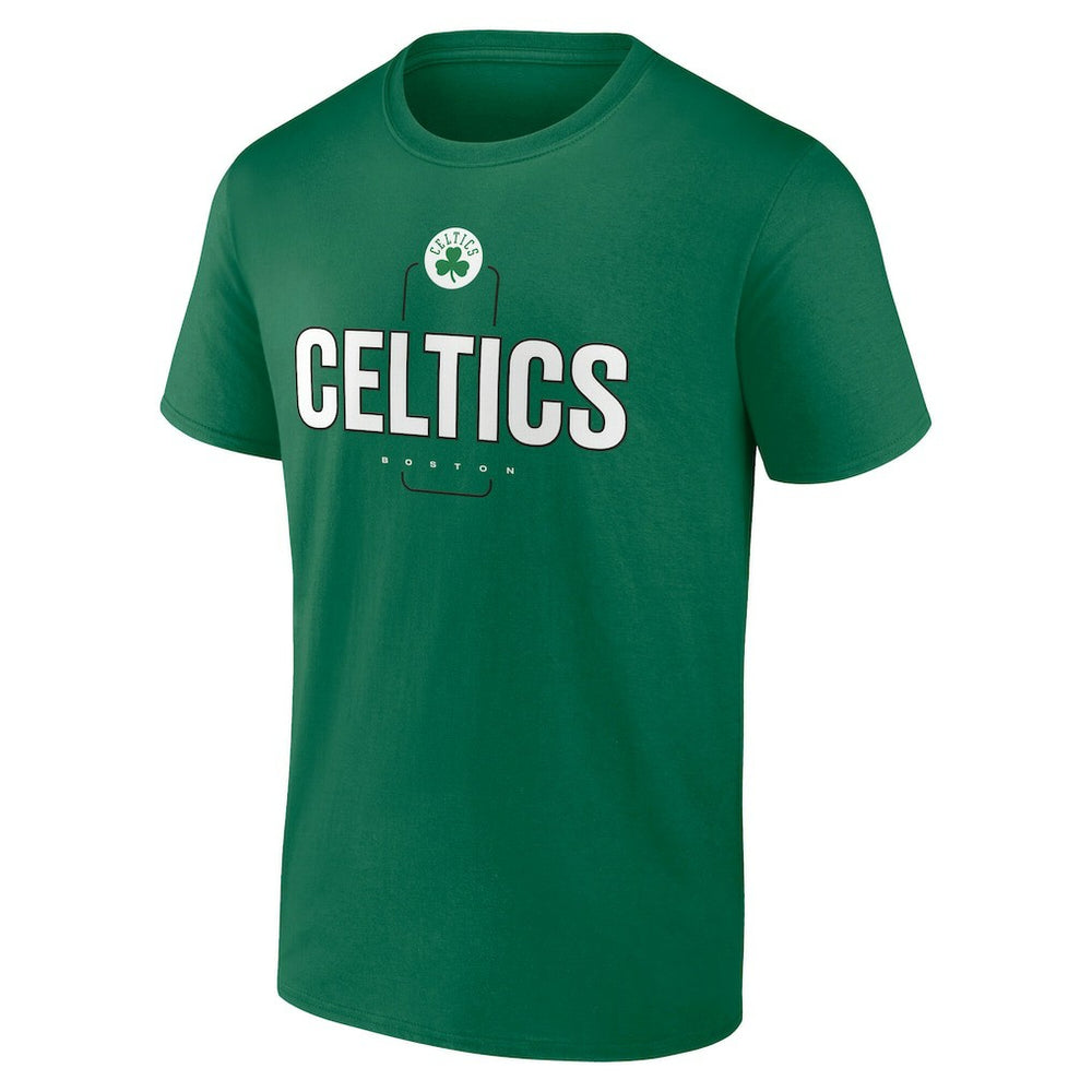 NBA - Boston Celtics Center Court Name & Number Custom T-Shirt - Kelly Green
