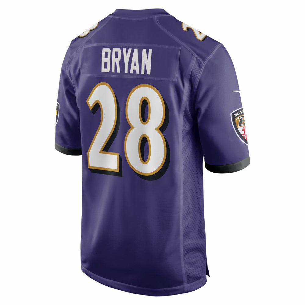 Taven Bryan Baltimore Ravens Team Game Jersey Purple - Nike