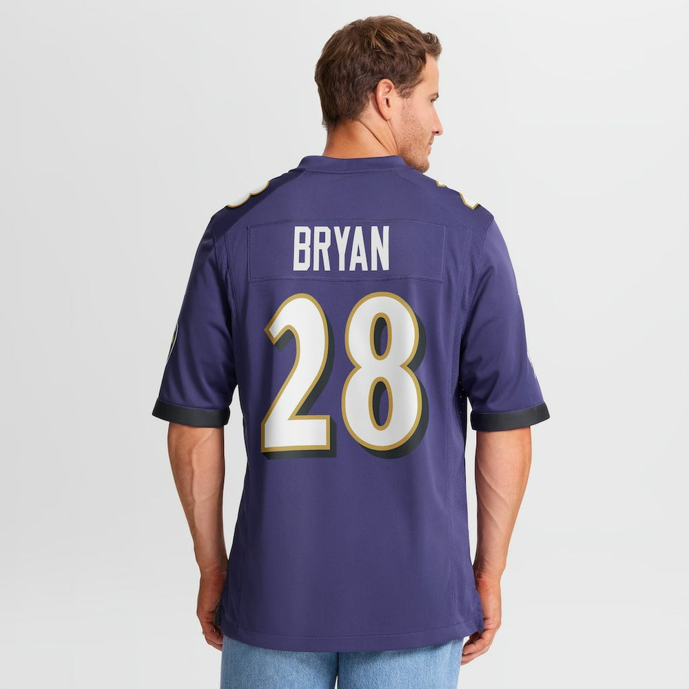 Taven Bryan Baltimore Ravens Team Game Jersey Purple - Nike