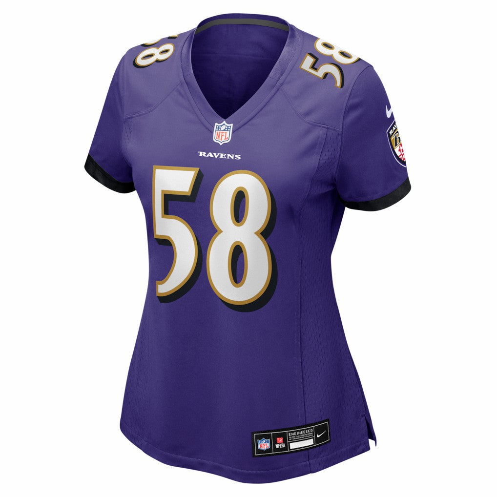 Taven Bryan Baltimore Ravens Women's Team Game Jersey Purple - Nike