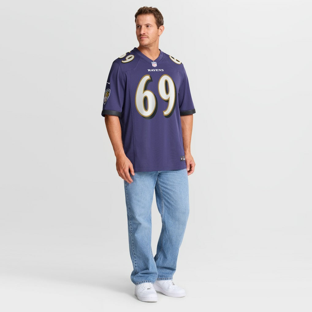 Josh Tupou Baltimore Ravens Team Game Jersey Purple - Nike