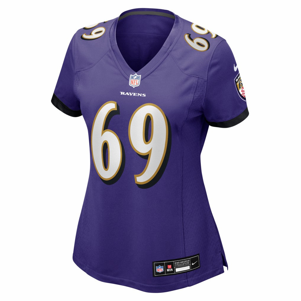 Josh Tupou Baltimore Ravens Women's Team Game Jersey Purple - Nike