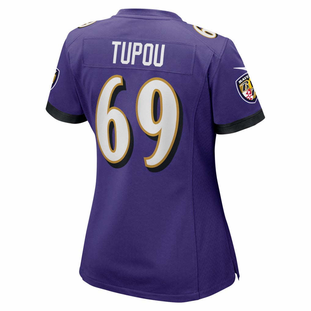 Josh Tupou Baltimore Ravens Women's Team Game Jersey Purple - Nike