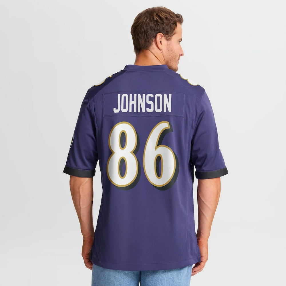 Cornelius Johnson Baltimore Ravens Team Game Jersey Purple - Nike