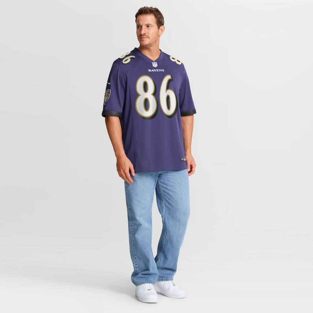 Cornelius Johnson Baltimore Ravens Team Game Jersey Purple - Nike