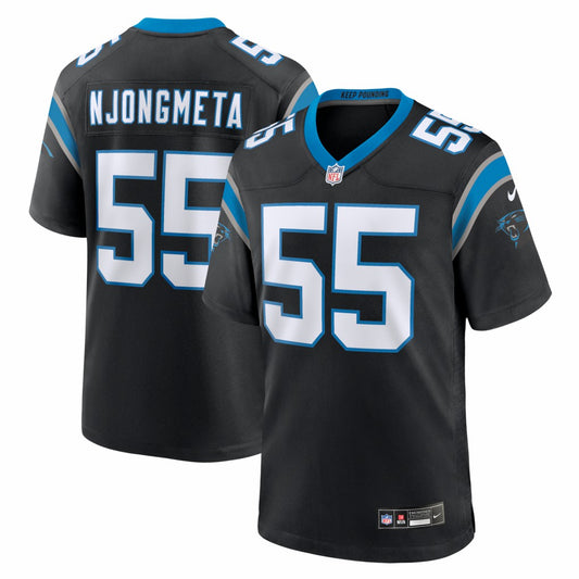 Maema Njongmeta Carolina Panthers Team Game Jersey - Black | NFL Jerseys