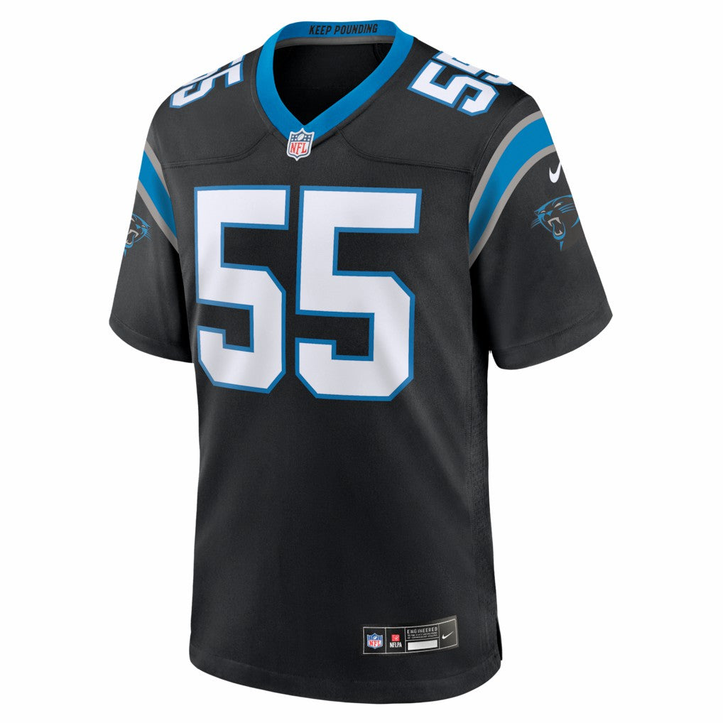 Maema Njongmeta Carolina Panthers Team Game Jersey - Black | NFL Jerseys
