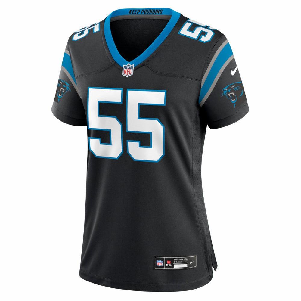 Maema Njongmeta Carolina Panthers Women's Team Game Jersey Black - Nike