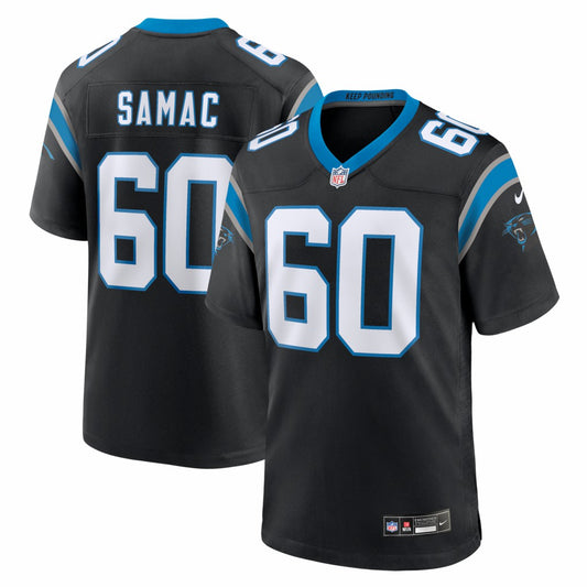 Nick Samac Carolina Panthers Team Game Jersey - Black | NFL Jerseys