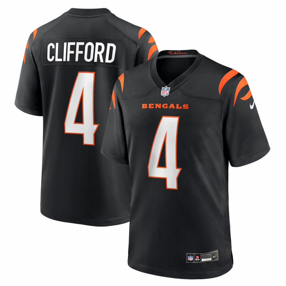 Sean Clifford Cincinnati Bengals Team Game Jersey Black - Nike
