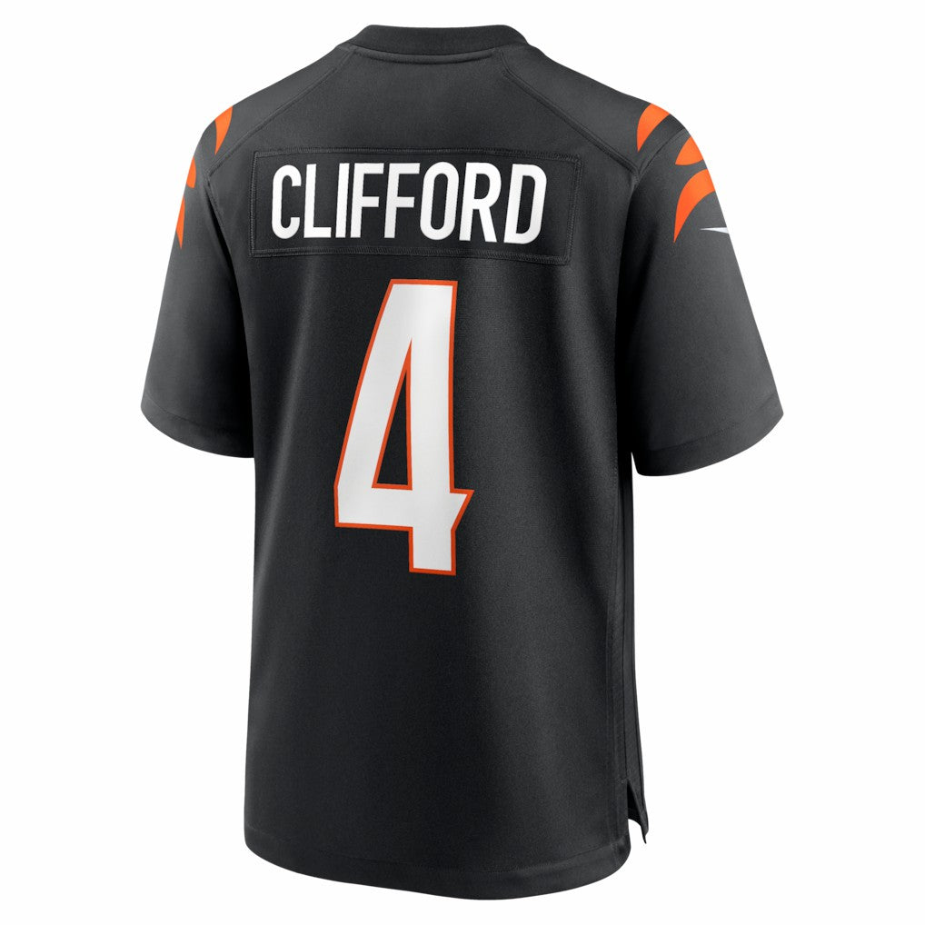 Sean Clifford Cincinnati Bengals Team Game Jersey - Black | NFL Jerseys