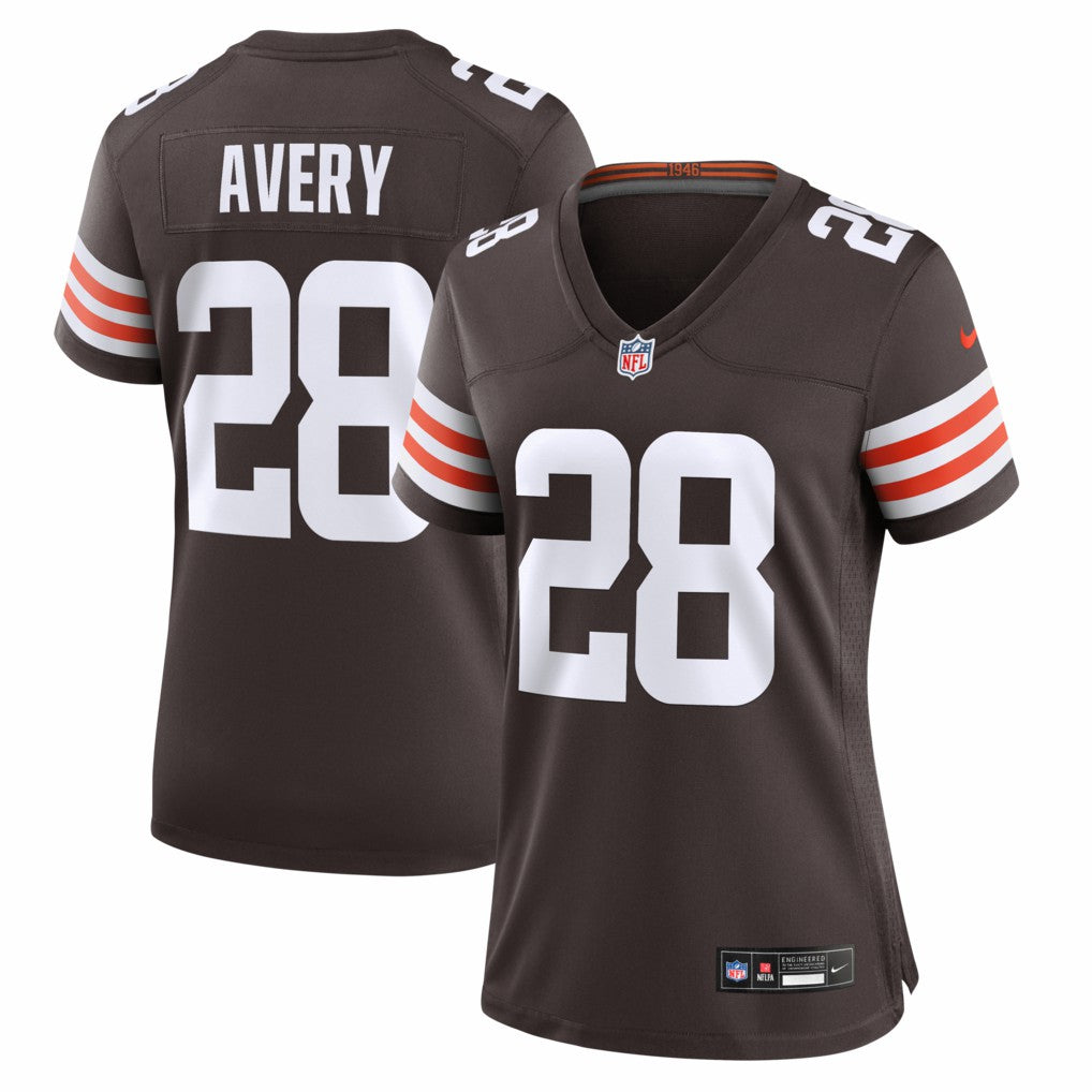 Tre Avery Cleveland Browns Women's Team Game Jersey Brown - Nike