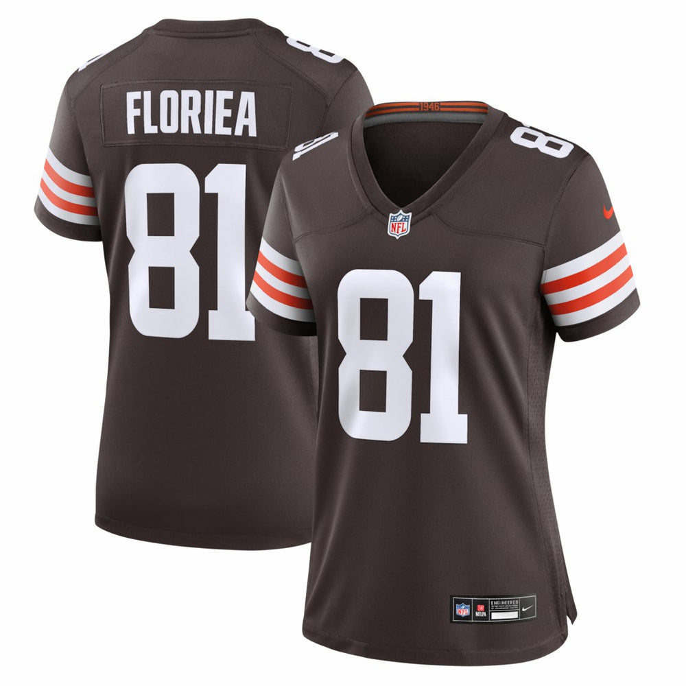 Luke Floriea Cleveland Browns Women's Team Game Jersey Brown - Nike