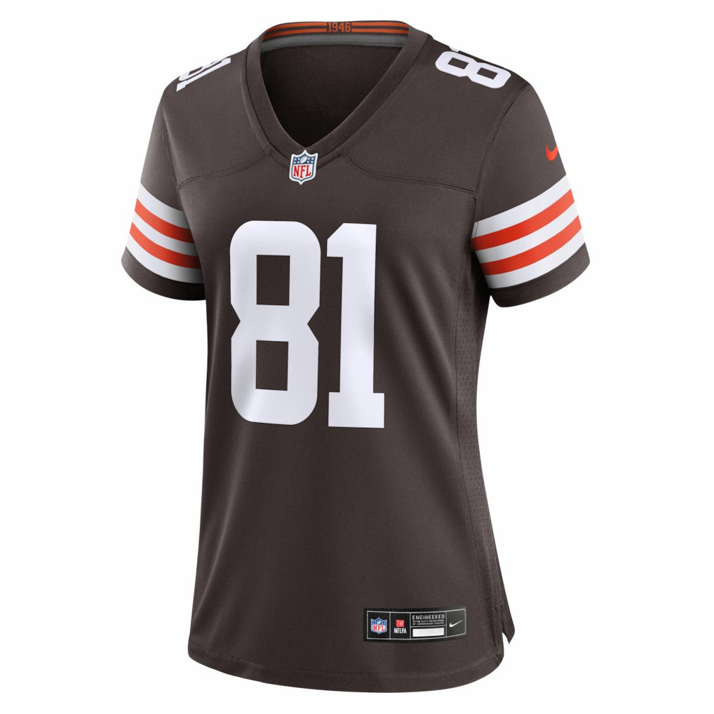 Luke Floriea Cleveland Browns Women's Team Game Jersey Brown - Nike
