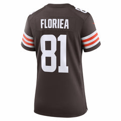 Luke Floriea Cleveland Browns Women's Team Game Jersey Brown - Nike