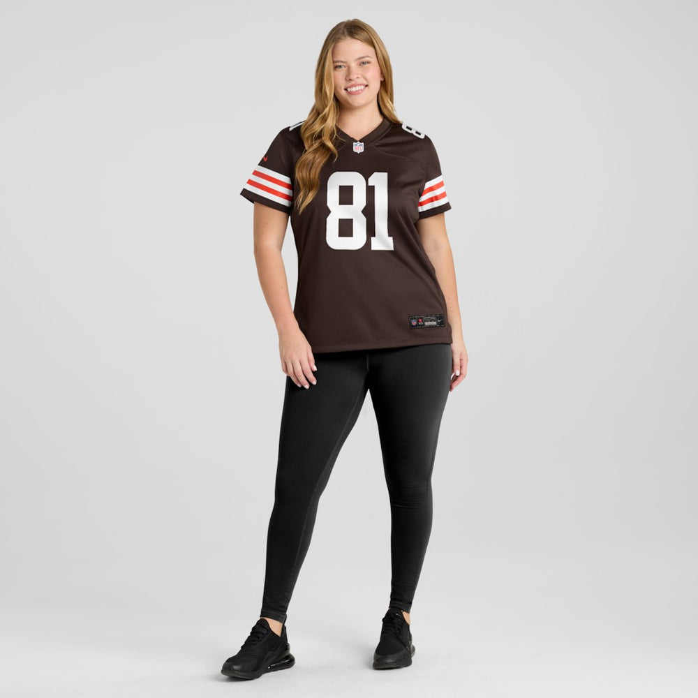 Luke Floriea Cleveland Browns Women's Team Game Jersey Brown - Nike