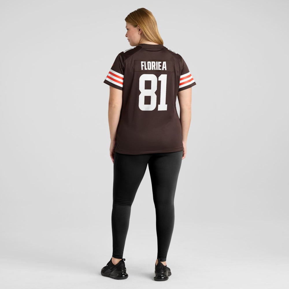 Luke Floriea Cleveland Browns Women's Team Game Jersey Brown - Nike