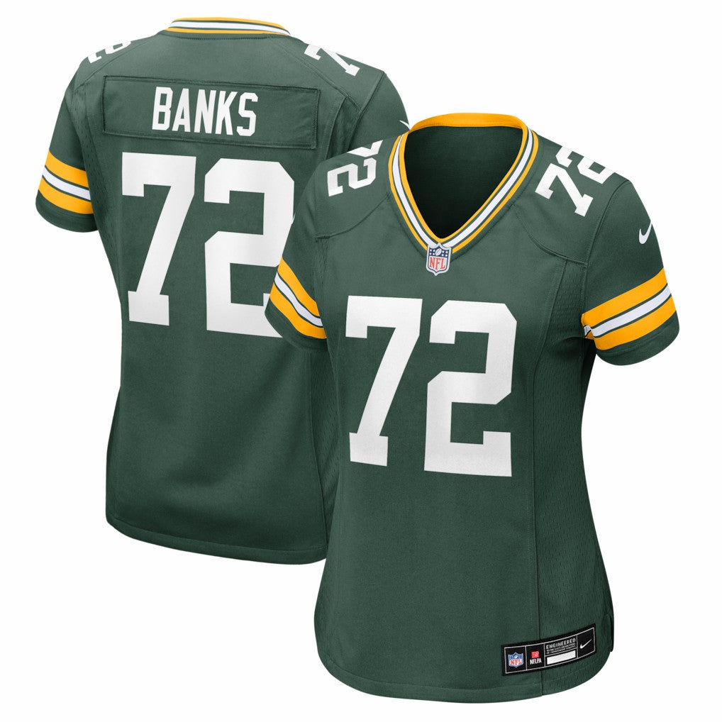 Brant Banks Green Bay Packers Women's Team Game Jersey Green - Nike