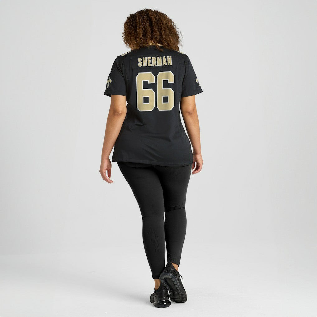 William Sherman New Orleans Saints Women's Team Game Jersey Black - Nike