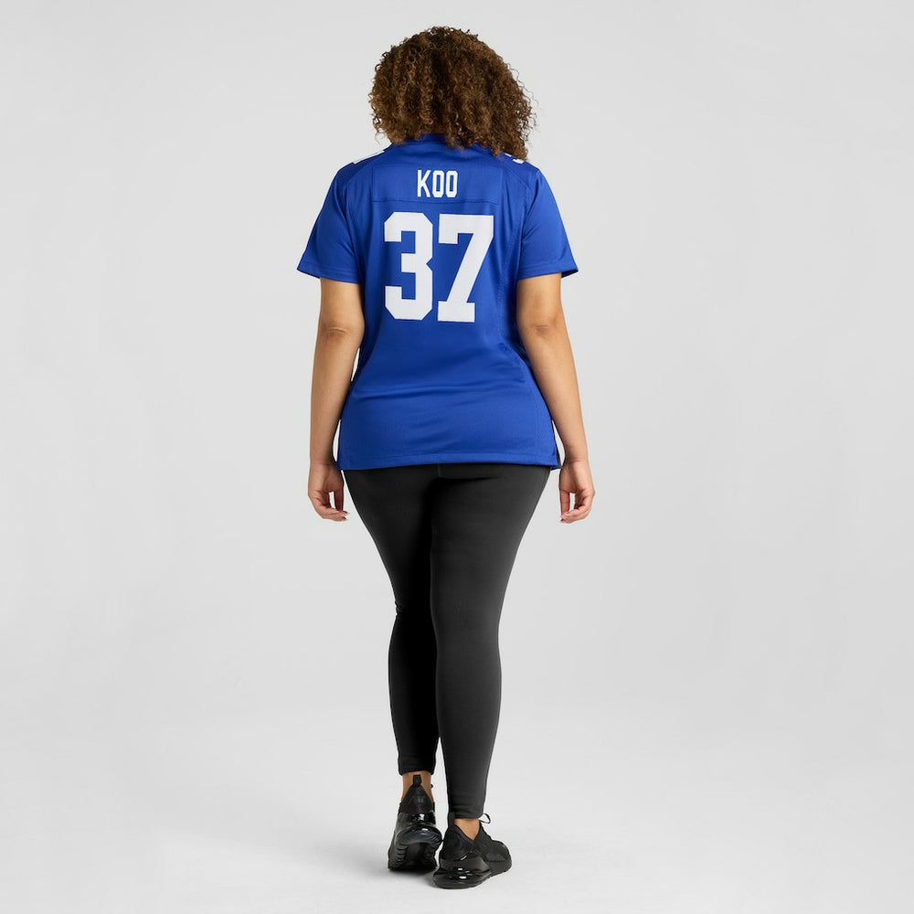 Younghoe Koo New York Giants Women's Team Game Jersey Royal - Nike