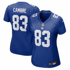 Dalen Cambre New York Giants Women's Team Game Jersey Royal - Nike
