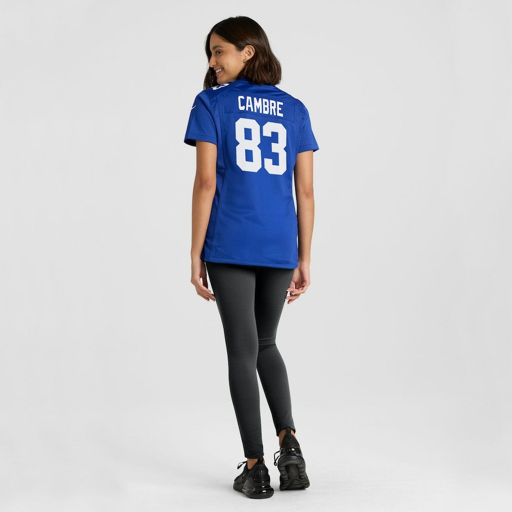 Dalen Cambre New York Giants Women's Team Game Jersey Royal - Nike