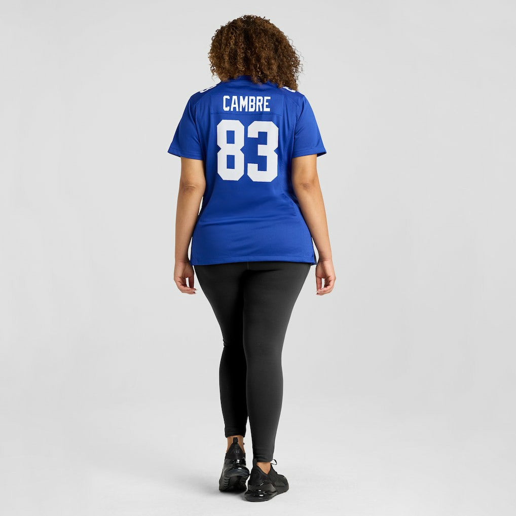Dalen Cambre New York Giants Women's Team Game Jersey Royal - Nike