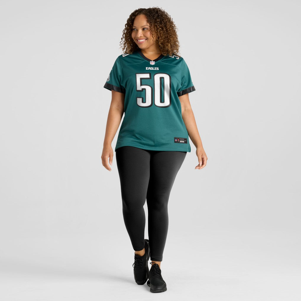 Lance Dixon Philadelphia Eagles Women's Team Game Jersey Midnight Green - Nike