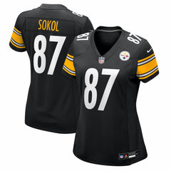 Matt Sokol Pittsburgh Steelers Women's Team Game Jersey Black - Nike