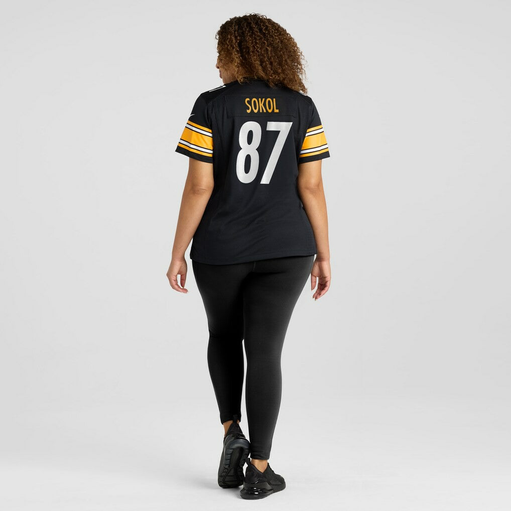 Matt Sokol Pittsburgh Steelers Women's Team Game Jersey Black - Nike