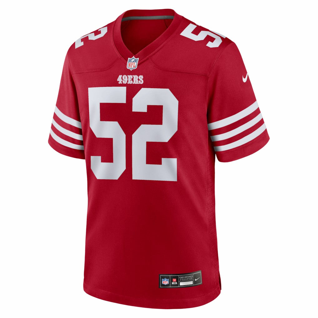 Messiah Swinson San Francisco 49ers Team Game Jersey Scarlet - Nike
