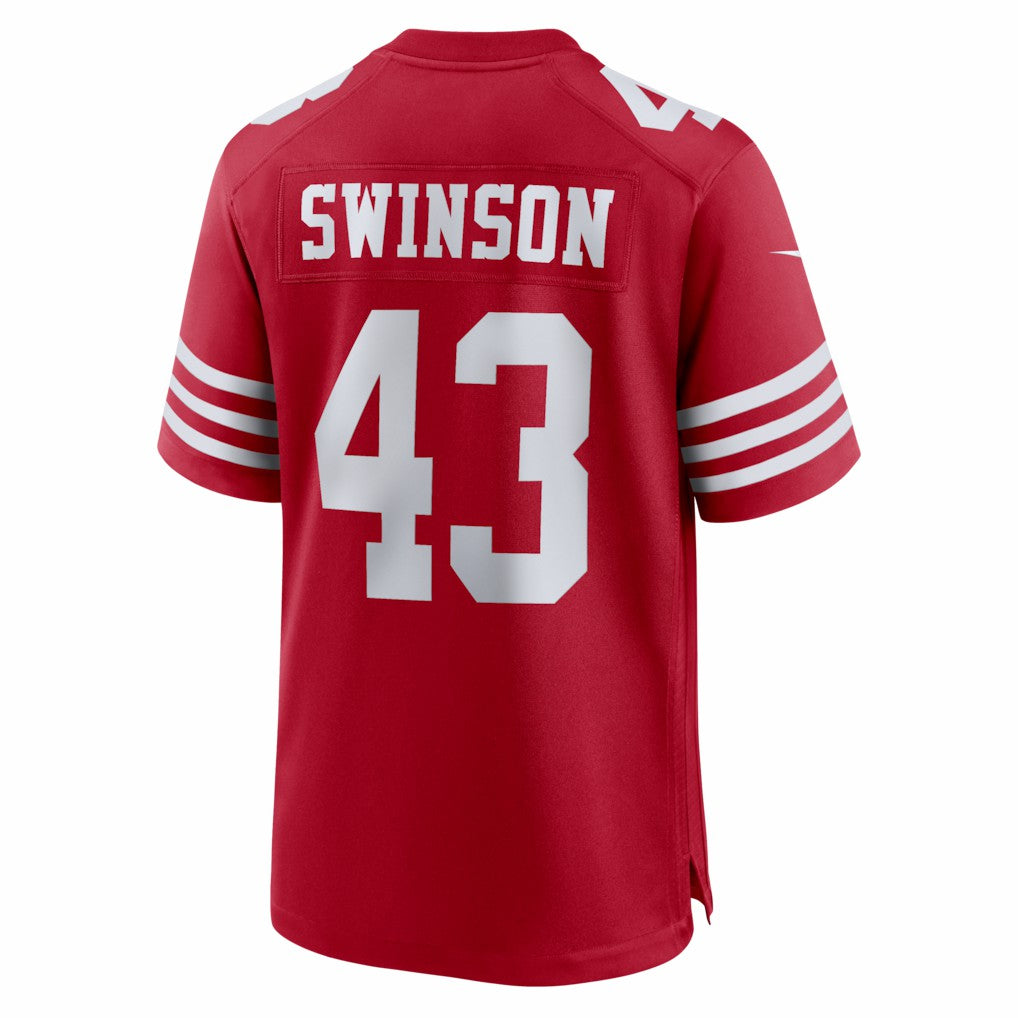 Messiah Swinson San Francisco 49ers Team Game Jersey Scarlet - Nike
