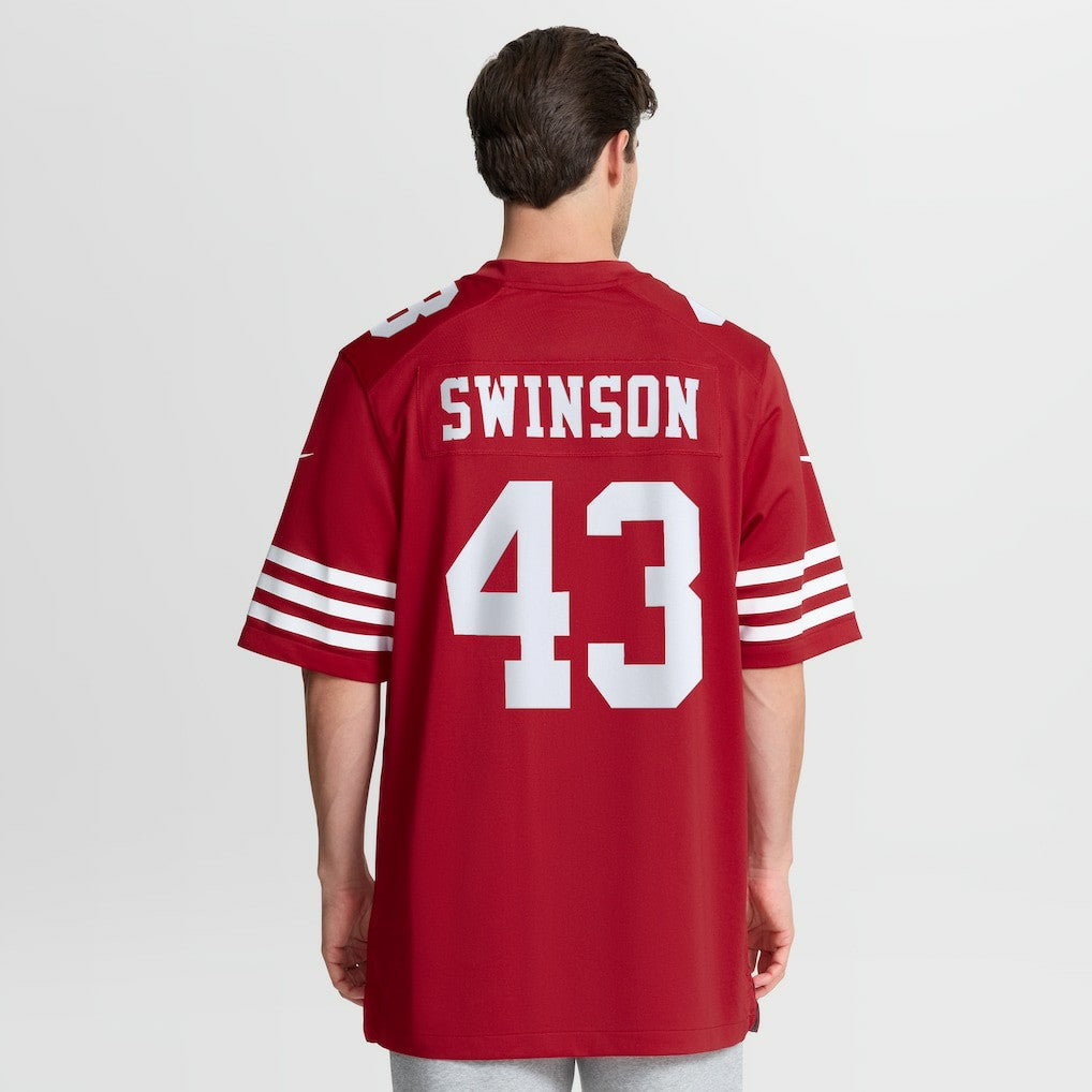Messiah Swinson San Francisco 49ers Team Game Jersey Scarlet - Nike