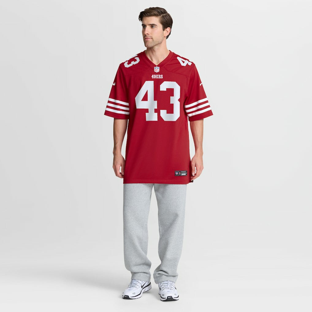 Messiah Swinson San Francisco 49ers Team Game Jersey Scarlet - Nike