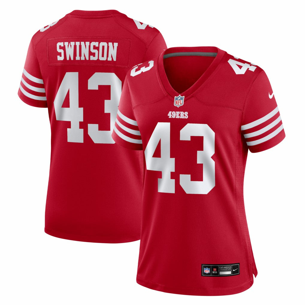 Messiah Swinson San Francisco 49ers Women's Team Game Jersey Scarlet - Nike