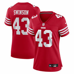 Messiah Swinson San Francisco 49ers Women's Team Game Jersey Scarlet - Nike