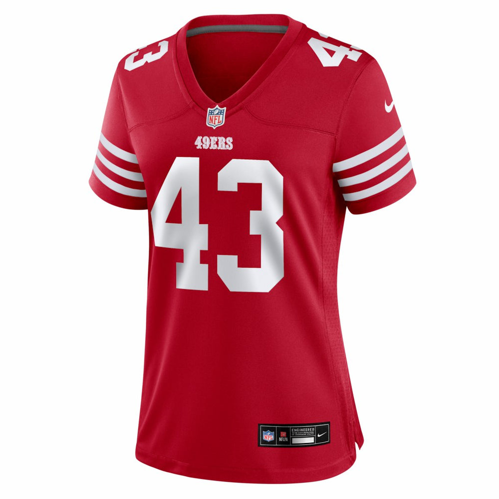 Messiah Swinson San Francisco 49ers Women's Team Game Jersey Scarlet - Nike