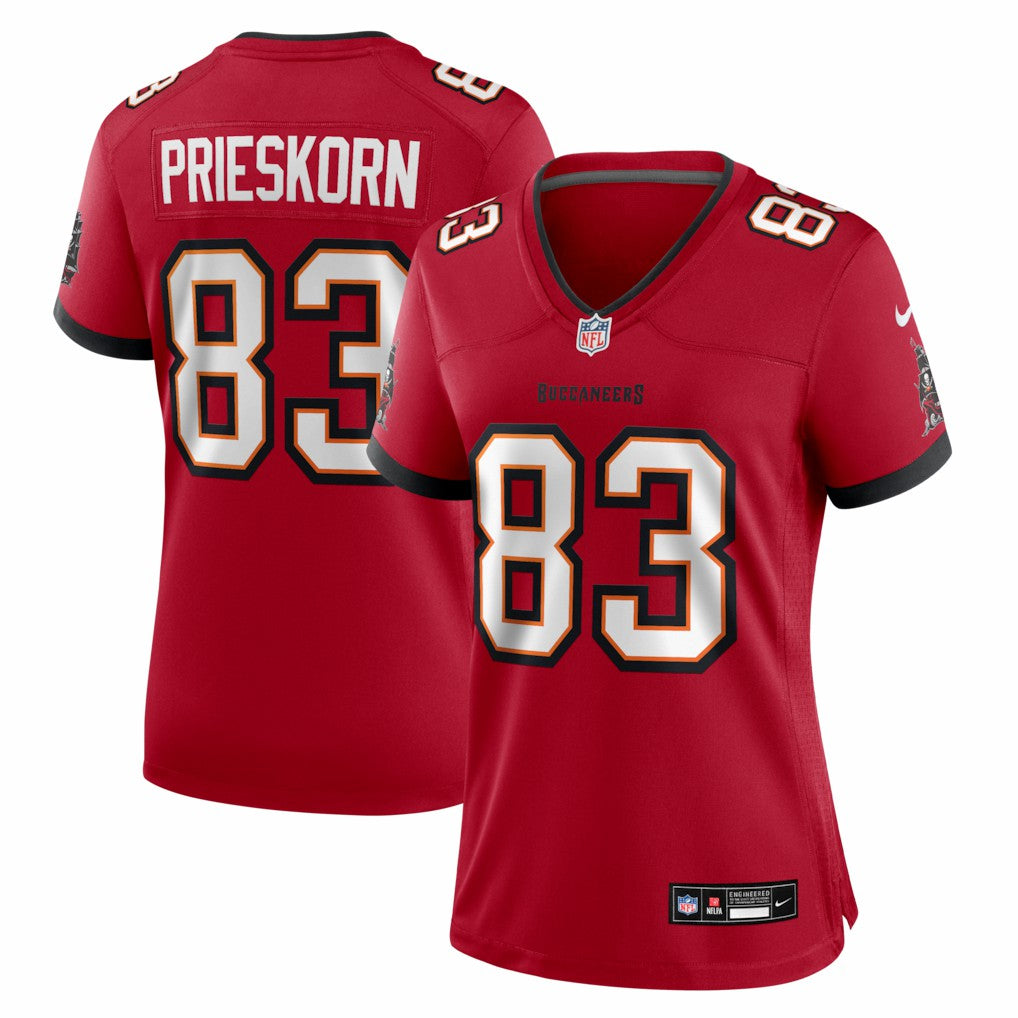 Caden Prieskorn Tampa Bay Buccaneers Women's Team Game Jersey Red - Nike