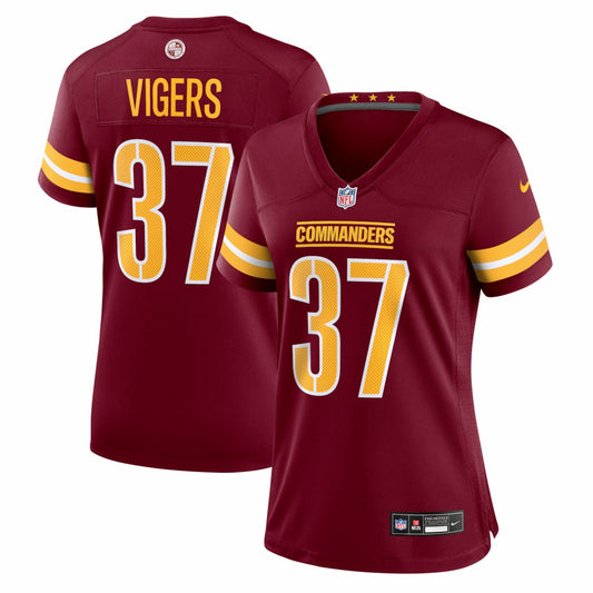 Car'lin Vigers Washington Commanders Women's Team Game Jersey - Burgundy | NFL Jerseys