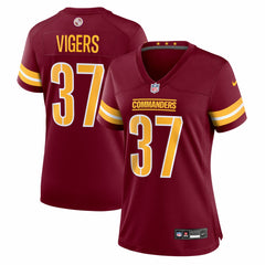 Car'lin Vigers Washington Commanders Women's Team Game Jersey Burgundy - Nike