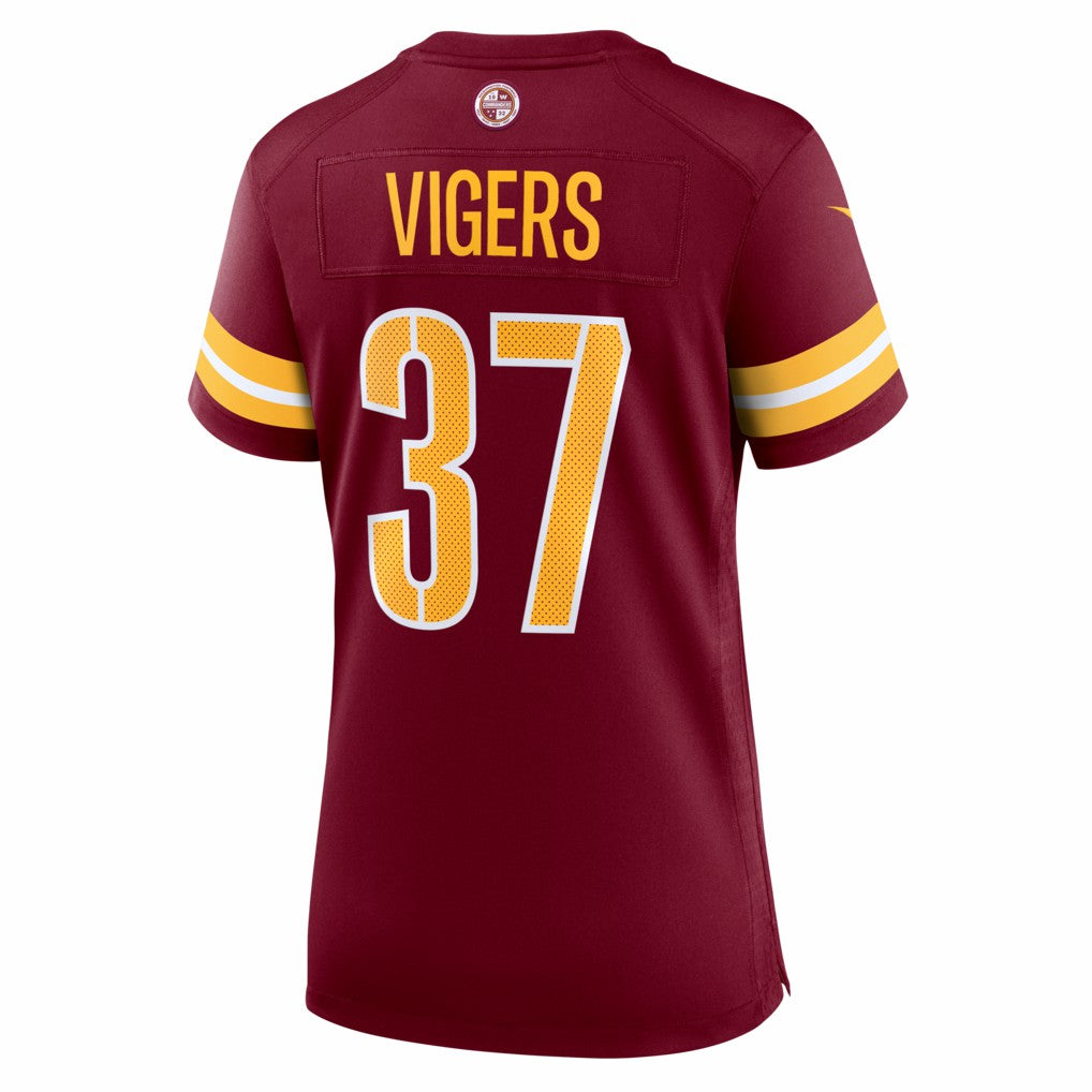 Car'lin Vigers Washington Commanders Women's Team Game Jersey Burgundy - Nike