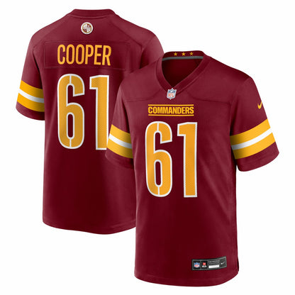 Tyler Cooper Washington Commanders Team Game Jersey - Burgundy | NFL Jerseys