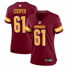 Tyler Cooper Washington Commanders Women's Team Game Jersey Burgundy - Nike