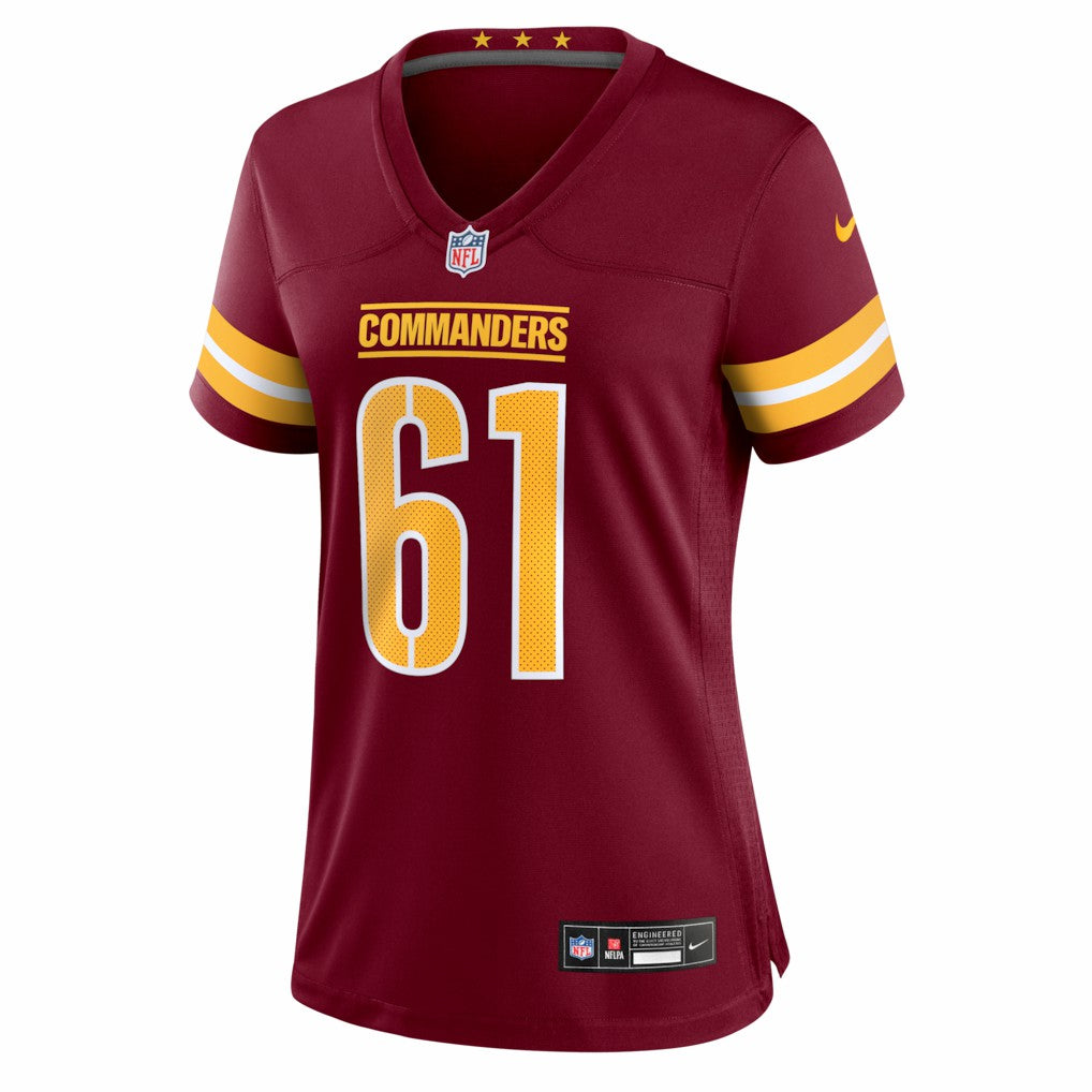 Tyler Cooper Washington Commanders Women's Team Game Jersey Burgundy - Nike