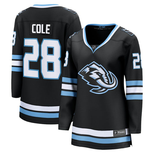 Ian Cole Utah Mammoth Fanatics Women's Home Breakaway Player Jersey - Black | NHL Jerseys
