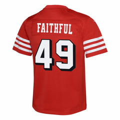The Faithful San Francisco 49ers Youth Alternate 2 Game Jersey Scarlet - Nike