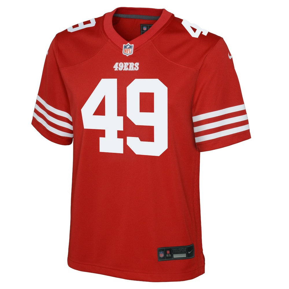 The Faithful San Francisco 49ers Youth Team Game Jersey Scarlet - Nike