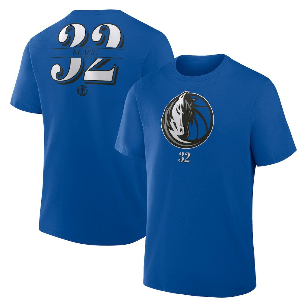 Fanatics - Cooper Flagg Dallas Mavericks In The Paint Name & Number T-Shirt - Blue